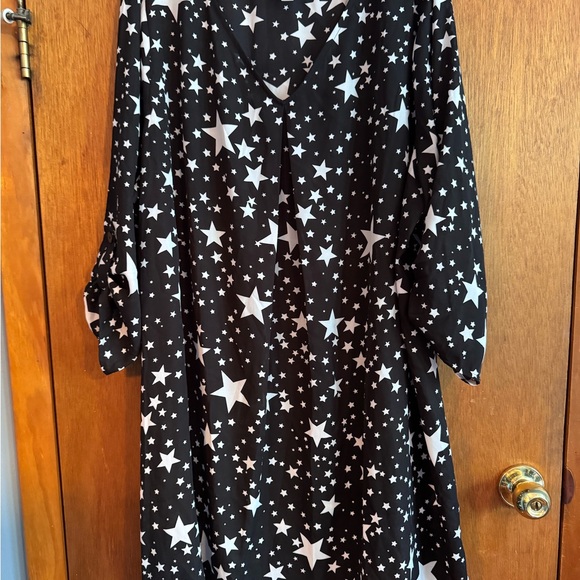 Decree Black and White Star Dress Sz 3X - Picture 1 of 9